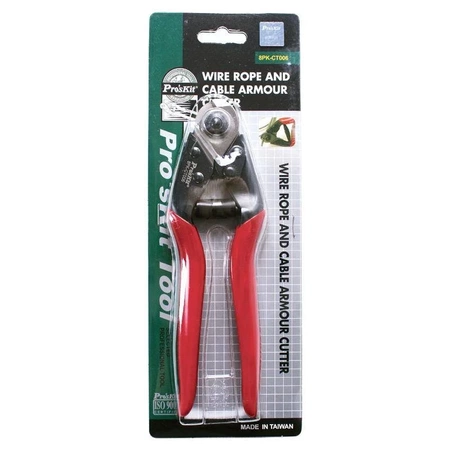 Nożyce, obcinaczki do przewodów Cu 4mm2 i stalowych 1.5mm2, 8PK-CT006 Proskit