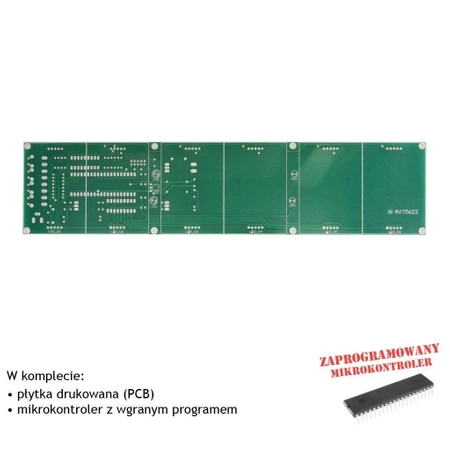 Zegar odliczający LED 56 mm - PCB i mikroprocesor do projektu AVT 5622