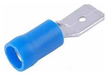 Konektor płaski męski izolowany 6.3mm 0.8mm 1.5-2.5mm² - końcówka kablowa SGE 601148