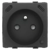 Gniazdo elektryczne z uziemieniem z USB C+C 20W z pomiarem energii (watomierz) WiFi i Bluetooth czarne podtynkowe z ramką szklaną - TAWOIA Smart Home