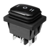 Przełącznik ON-OFF-ON 16A 250V podwójny IP65 czarny KCD4-B