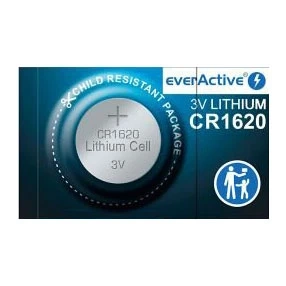 Bateria CR1620 3 V litowa, ogniwo guzikowe Ø16 × 2 mm, 70 mAh, everActive