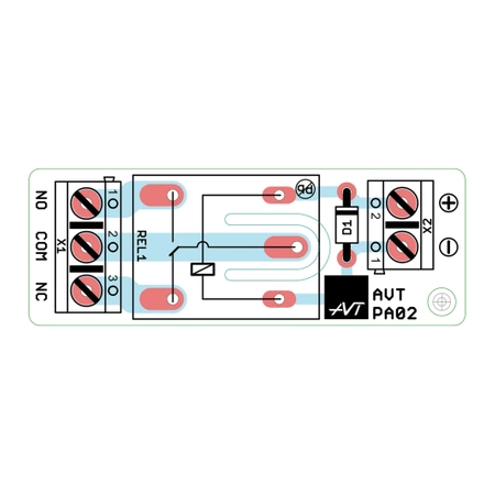 Moduł wykonawczy z przekaźnikiem 5V, AVTMOD19_5V