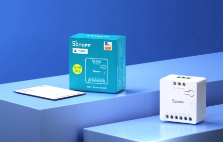 Przełącznik WiFi SONOFF MINI-D Matter (AC/DC 12-48V, styk bezpotencjałowy)