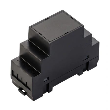 Obudowa modułowa na szynę DIN Z106, 35,2 × 90,1 × 65 mm, ABS V0, czarna, Kradex