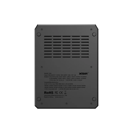 Ładowarka do akumulatorów Li-ion 1,5V-3,6-3,7V - Li-FePO4 / Ni-MH, XTAR VX4 + zasilacz