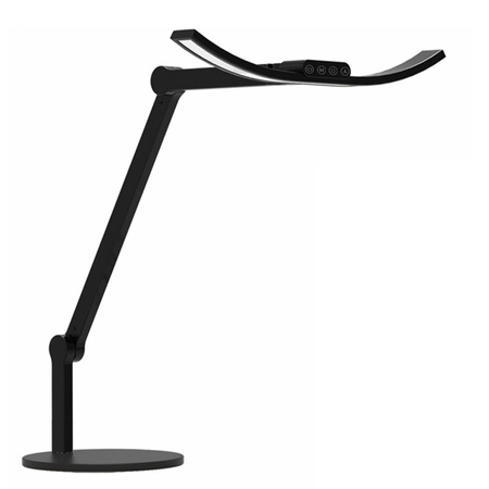 Profesjonalna lampa biurkowa LED 12W 42cm podstawą, czarna FDDL06