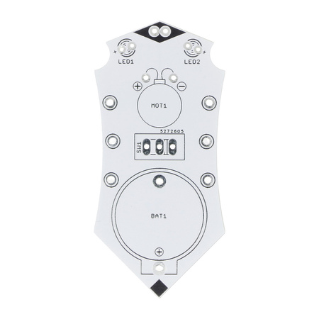 Biały robaczek DIY do nauki lutowania AVT EDU659