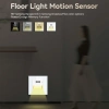 Lampka schodowa LED 1.5W z czujnikiem ruchu biała podtynkowa z ramką szklaną - TAWOIA Glass