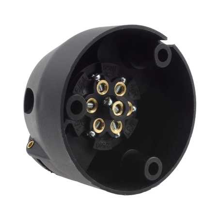 Gniazdo przyczepy 7pin, plastikowe, 12V, E1216