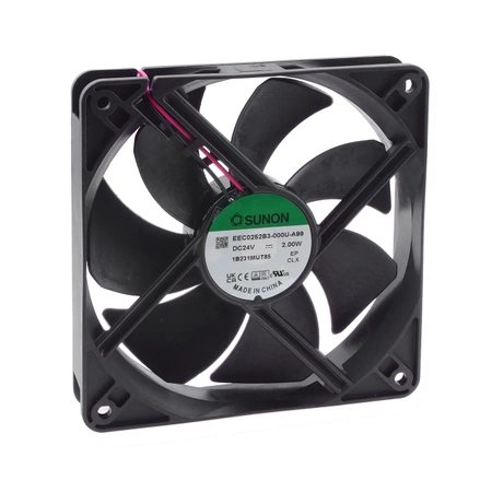Wentylator osiowy Sunon 120×120×25 mm, 24 V DC, 127,42 m³/h, 34 dB(A)