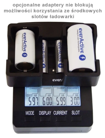 Ładowarka akumulatorków Ni-MH AA/AAA profesjonalna everActive NC-3000