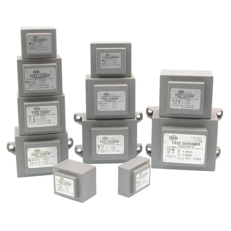 Transformator 0.6VA zalewany 230Vac (9V) 0.066A