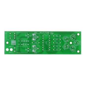 Bateryjny sygnalizator optyczny 5×LED 6V z regulacją błysku - PCB do projektu AVT 790