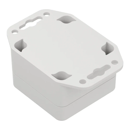 Obudowa hermetyczna z uchem ZP60.60.40 jasnoszara ABS