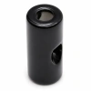 Ceramiczny uchwyt przelotowy czarny 20×45 mm do przewodu natynkowego - Ceramic Classic Loft