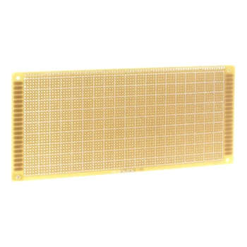 Płytka uniwersalna 10 x 22 cm, jednostronna, raster 2,54 mm, żółta, PU15
