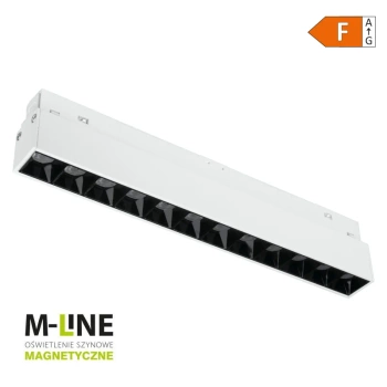 Reflektor szynowy magnetyczny liniowy 12W 960lm 4000K biały M-LINE