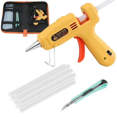 Pistolet do kleju na gorąco, sztyfty 7mm, 20W, etui