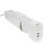 Listwa zasilająca 3 gniazda + 3× USB, przewód 1,5 m, 16 A, 3G1,5, podblatowa, z uziemieniem, biała, DPM