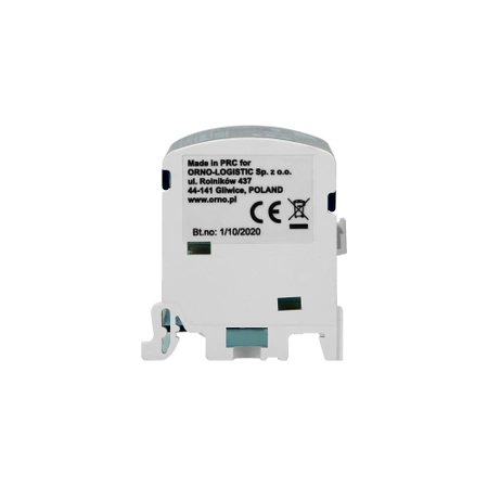 Blok rozdzielczy 2-rzędowy, 11 przewodów, ORNO 8201