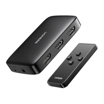 Przełącznik HDMI 1.4 3 wejścia 1 wyjście, 4K 30 Hz, z pilotem, UGREEN CM332