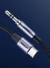 Kabel USB-C do jack 3,5 mm AUX, 1 m, nylonowy oplot, UGREEN
