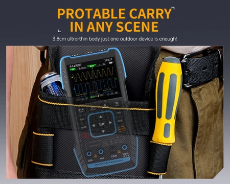 Dwukanałowy oscyloskop z multimetrem i generatorem 50MHz FNIRSI 2C53T