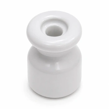 Uchwyt kabla ceramiczny biały 20x24mm Ceramic Classic Loft