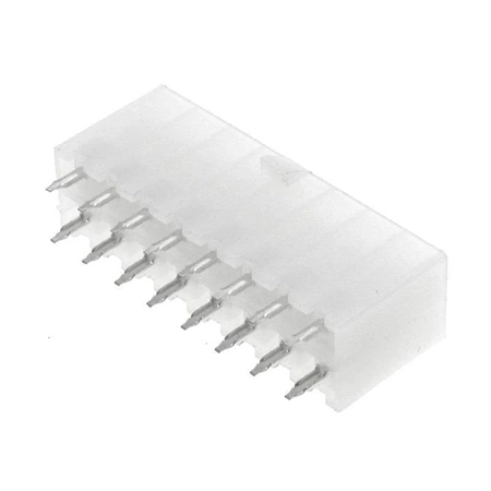Wtyk ATX 16-stykowy męski prosty do montażu na PCB, raster 4,20 mm, biały, KWM4505-16S