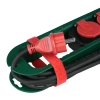Przedłużacz, 2 gniazda, IP44, 4.2m, 3G1.5 mm2, 16A 3680W, zielono-czerwony