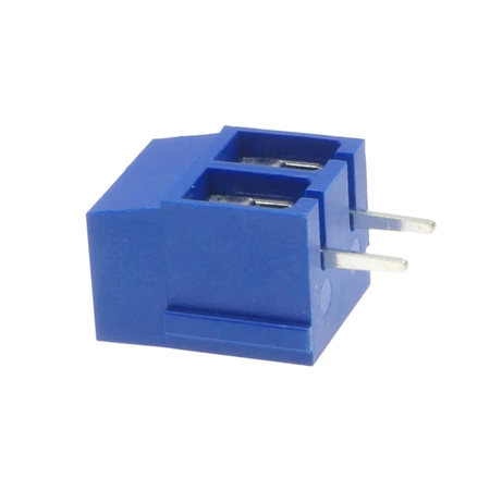 Złącze śrubowe do druku, 2 pola, raster 5mm, wysokość 12,6mm, 300V / 15A, 2,5mm², Degson DG305
