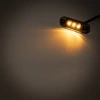 Lampa obrysowa LED pomarańczowa 12/24 V, klosz przyciemniany DARK, 83,7 × 24,2 mm - L1318