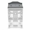 Półka do organizera Q4 QuestSystem 12 x 10,5 cm - mocowana na zatrzaski, szara