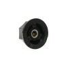 Gałka z kołnierzem do potencjometru na oś 6mm - 33x17mm - z bakelitu, czarna