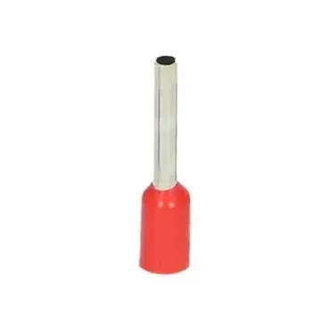 Tulejka kablowa izolowana 1mm² 10mm - końcówka tulejkowa miedziana, blister 25szt