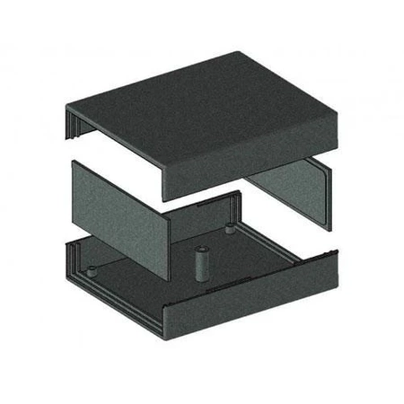 Obudowa uniwersalna z panelami bocznymi 90,0 mm × 110,0 mm × 40,0 mm z PS, kolor czarny Z5 KRADEX