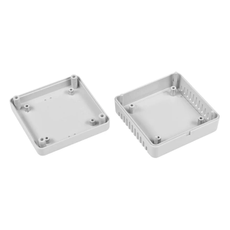 Obudowa 75x75, h=30mm ABS, wentylowana, jasnoszara Z123