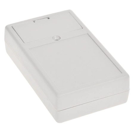 Obudowa 63x104, h=28mm, z miejscem na baterie, jasna, Z55