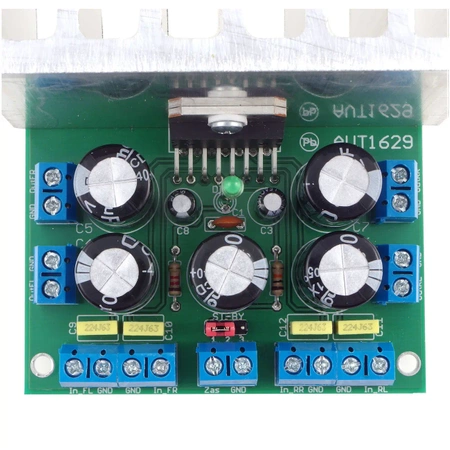 Wzmacniacz audio 4×12 W z TDA7375 - KIT AVT 1629