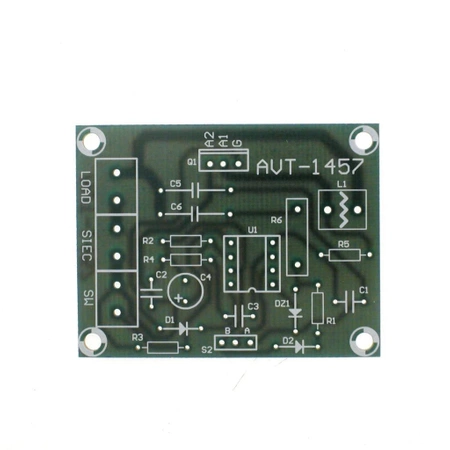 Regulator oświetlenia halogenowego, PCB do projektu AVT1457