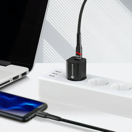 Kabel USB-C - USB-C, 240 W, 2 m, everActive, CBB-2PDRS