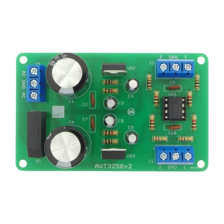 Wtórnik audio z zasilaczem - KIT AVT 3258