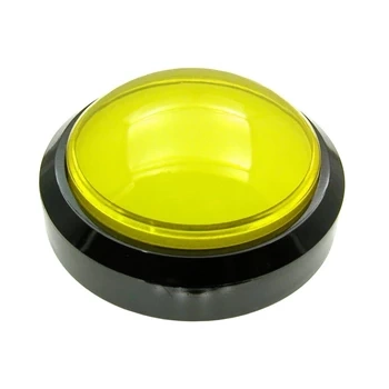 Przycisk arcade BIG Push monostabilny żółty, LED 12 V, 3 A / 250 V, PRZEL604