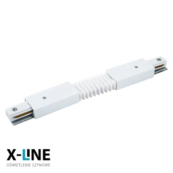 Złączka elastyczna do szyny, biała