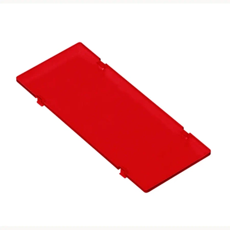Filtr panelowy czerwony ZDFCZ1006 do obudowy modułowej ZD1006, ABS, Kradex