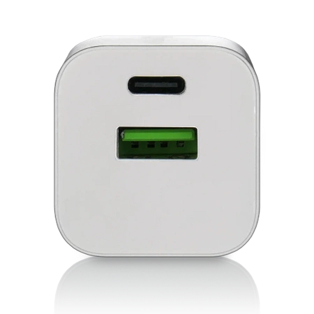 Ładowarka USB, ładowarka sieciowa, szybkie ładowanie QC3.0 + USB-C PD PPS 30W, everActive GaN SC-390Q