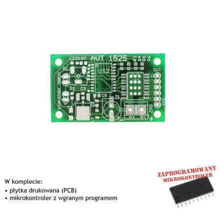 Sterownik unipolarnego silnika krokowego - PCB i mikroprocesor do projektu AVT 1525