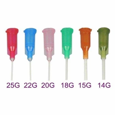 Igła dozująca PP (0.84mm) 18G do kleju - pasty - topnika - z elastyczną końcówką