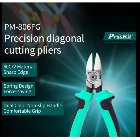 Szczypce obcinaczki boczne 160mm, Proskit PM-806FG